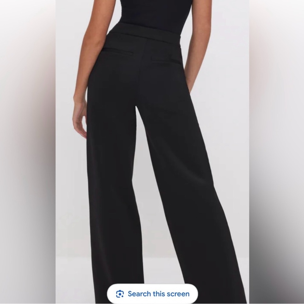 Good American scuba wide leg pant